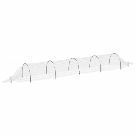 vidaXL Tunnel en filet 1,5x5 m fibre de verre et PP
