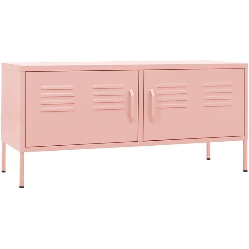 Tv Cabinet Pink 105x35x50 cm Steel Vidaxl