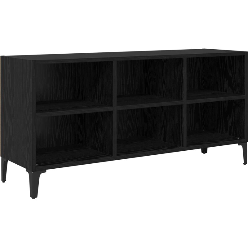 Vidaxl - Black Oak Tv Stand Black Oak Particle Board Standard