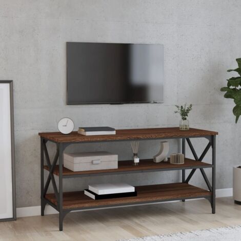 vidaXL TV-Möbel aus braunem Eichenholz 100x40x50 cm aus Holzwerkstoff