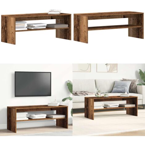 vidaXL TV-Regal Altholz-Optik 100x40x40 cm Holzwerkstoff