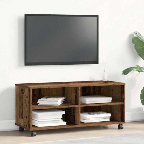 vidaXL TV-Schrank Alteiche 90x35x35 cm Holzwerkstoff