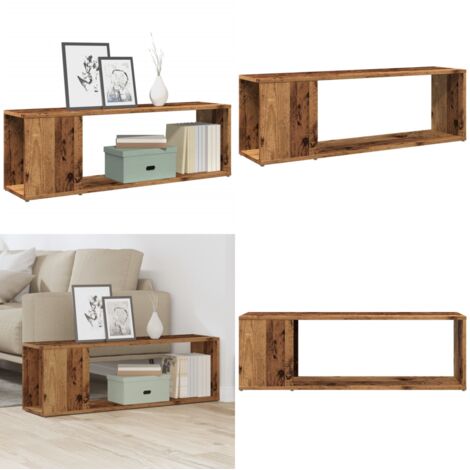 vidaXL TV-Schrank Altholz-Optik 100x24x32 cm Holzwerkstoff