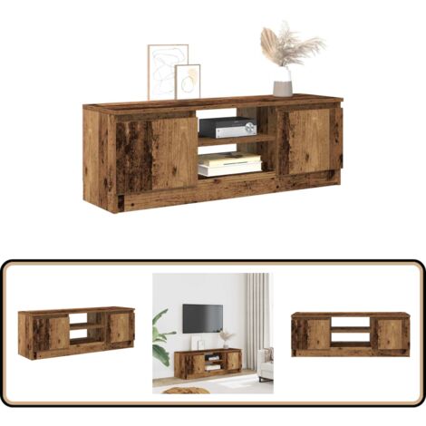 vidaXL TV-Schrank Altholz-Optik 102x30x36 cm Holzwerkstoff