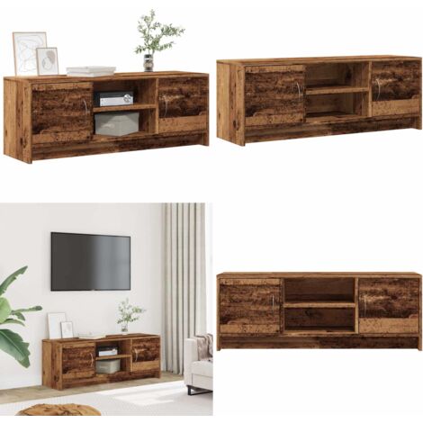 vidaXL TV-Schrank Altholz-Optik 102x30x37,5 cm Holzwerkstoff