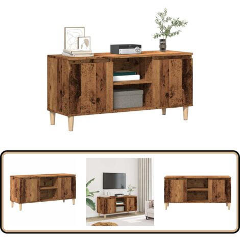 vidaXL TV-Schrank Altholz-Optik 102x35x50 cm Holzwerkstoff