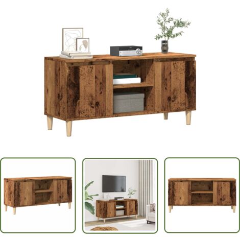vidaXL TV-Schrank Altholz-Optik 102x35x50 cm Holzwerkstoff