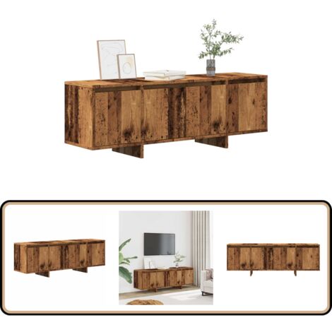 vidaXL TV-Schrank Altholz-Optik 120x30x40,5 cm Holzwerkstoff