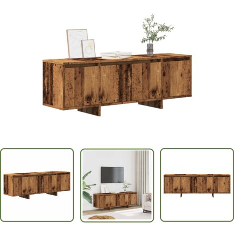 vidaXL TV-Schrank Altholz-Optik 120x30x40,5 cm Holzwerkstoff