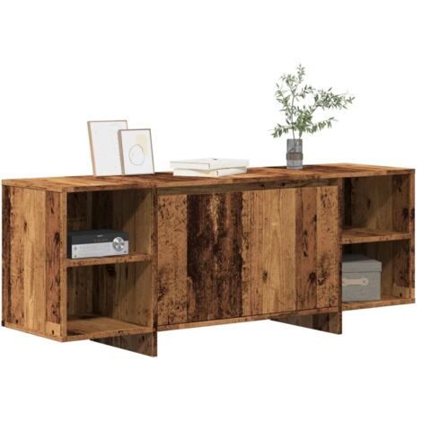 vidaXL TV-Schrank Altholz-Optik 130x35x50 cm Holzwerkstoff