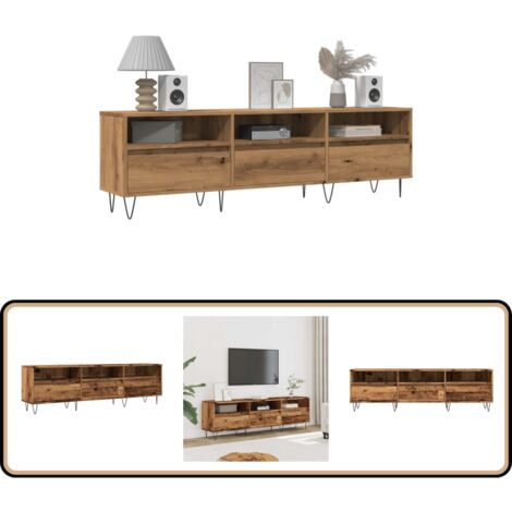 vidaXL TV-Schrank Altholz-Optik 150x30x44,5 cm Holzwerkstoff