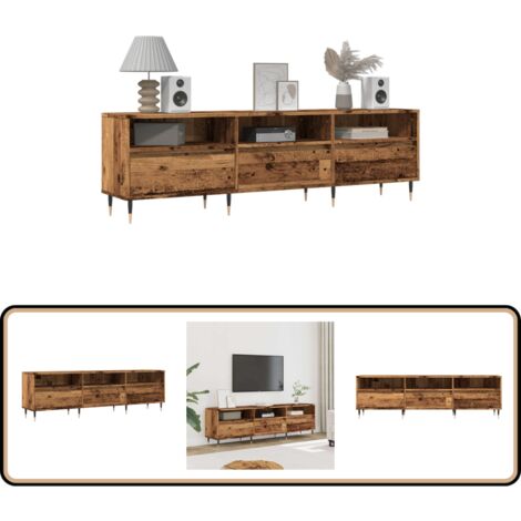 vidaXL TV-Schrank Altholz-Optik 150x30x44,5 cm Holzwerkstoff