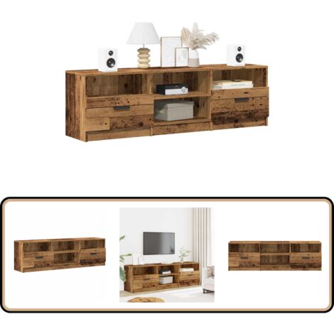 vidaXL TV-Schrank Altholz-Optik 150x33,5x45 cm Holzwerkstoff