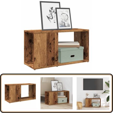 vidaXL TV-Schrank Altholz-Optik 60x24x32 cm Holzwerkstoff