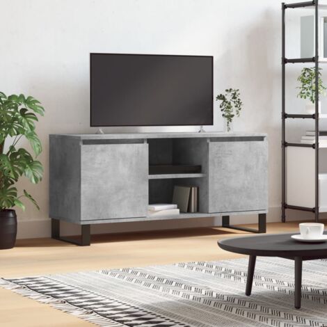 vidaXL TV-Schrank grau Beton 104x35x50 cm Ingenieurholz