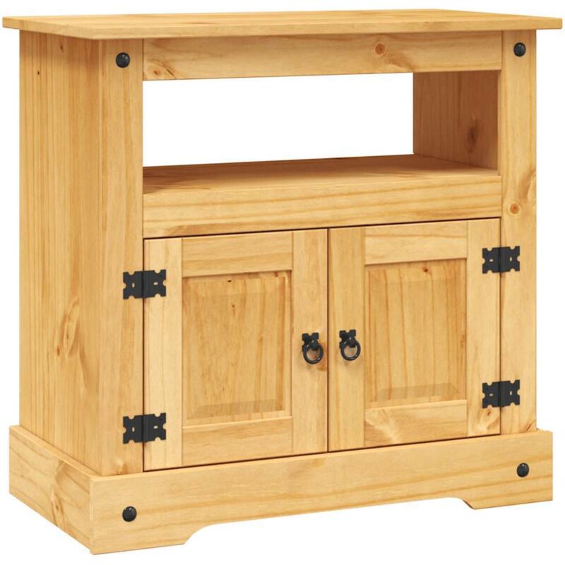 Vidaxl Tv-schrank Im Mexiko-stil Kiefer Massiv Corona 80 X 43 X 78 Cm