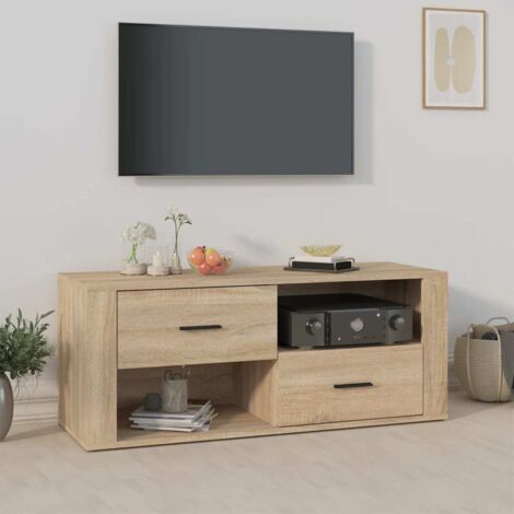vidaXL TV-Schrank Sonoma-Eiche 100x35x40 cm Holzwerkstoff