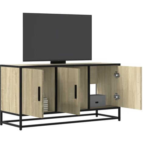 vidaXL TV-Schrank Sonoma-Eiche 100x35x50 cm Holzwerkstoff