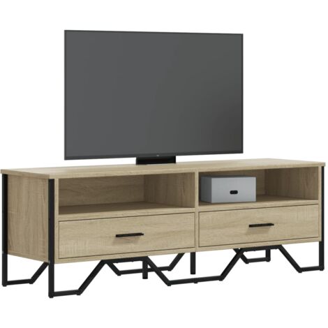 vidaXL TV-Schrank Sonoma-Eiche 122x34x41 cm Holzwerkstoff