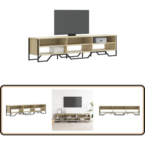vidaXL TV-Schrank Sonoma-Eiche 180x34x41 cm Holzwerkstoff