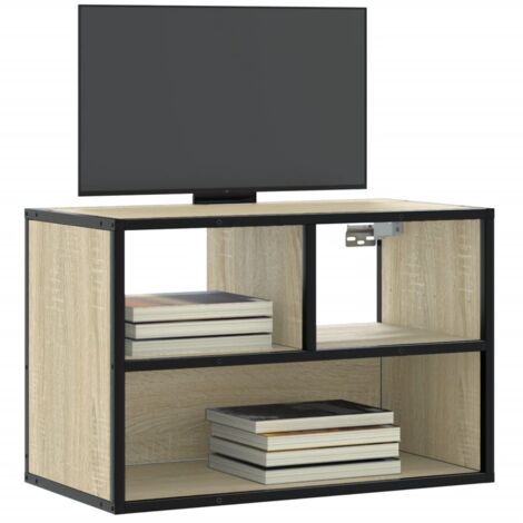 vidaXL TV-Schrank Sonoma-Eiche 60x31x39,5 cm Holzwerkstoff und Metall