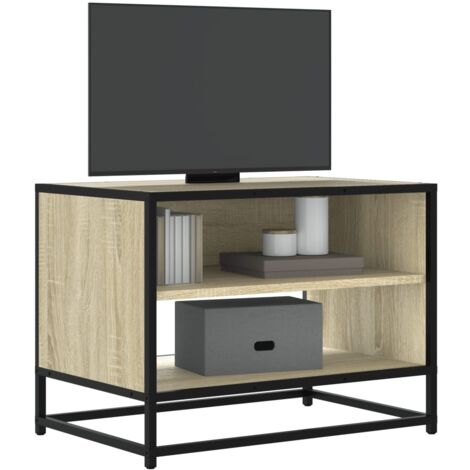 vidaXL TV-Schrank Sonoma-Eiche 61x40x46 cm Holzwerkstoff und Metall