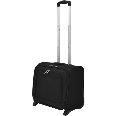 vidaXL Valise de pilote Noir