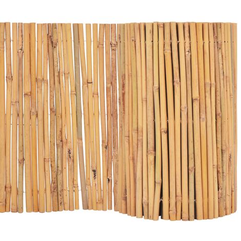 main image of "vidaXL Valla Cañizo de Jardín Patio Listones Césped Bordes Cercado Postes Flores Protección Separador Exterior de Bambú Diferentes Dimensiones"