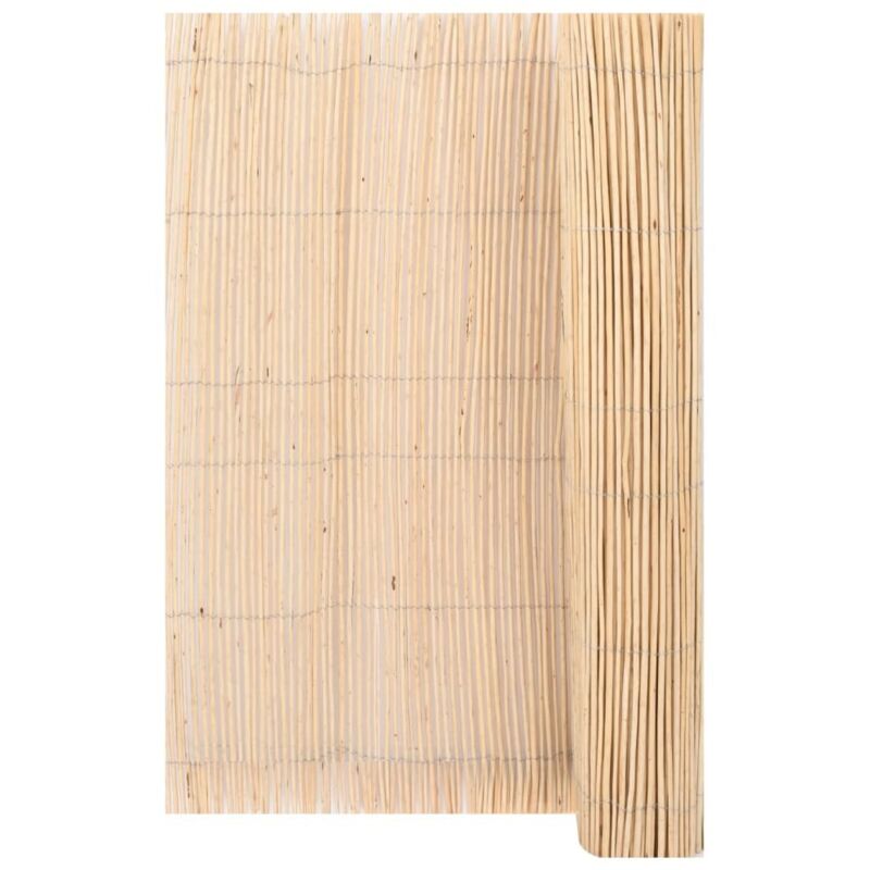 

vidaXL Valla cañizo de sauce 5x1,2 m - Marrón