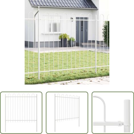 vidaXL Valla de jardín exterior -  Valla de Jardín 2 pcs 3,4 x 1,2 m