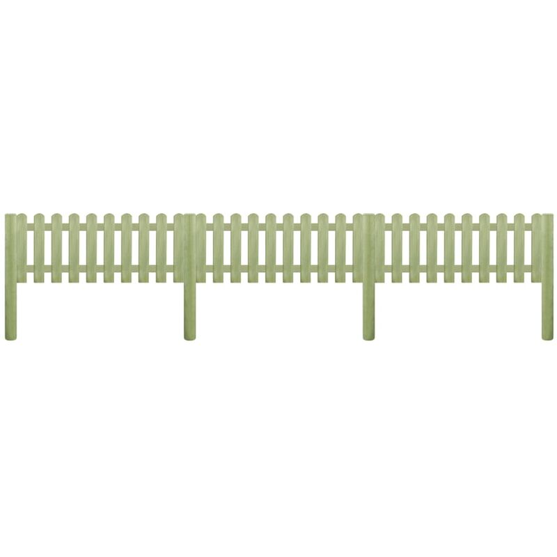 

Valla de Jardín Madera Pino Impregnada 5.1 m 110 cm 6/9 cm - Marrón - Vidaxl