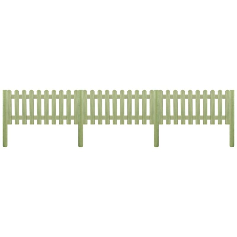 

Valla de Jardín Madera Pino Impregnada 5.1m 130cm 6/9cm - Marrón - Vidaxl