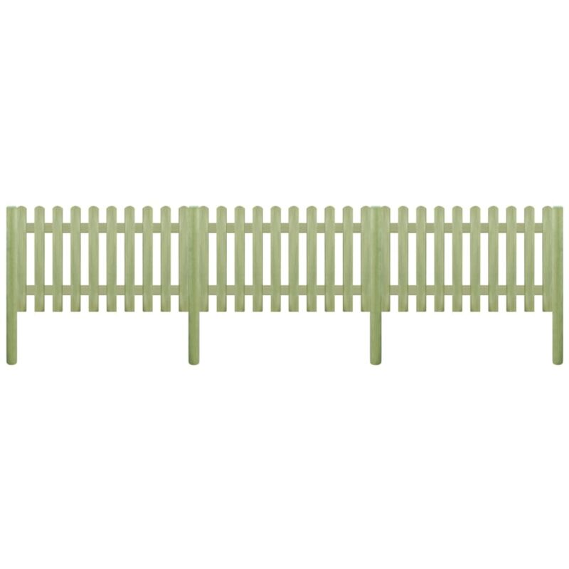 

Valla de Jardín Madera Pino Impregnada 5.1m 150cm 6/9cm - Marrón - Vidaxl