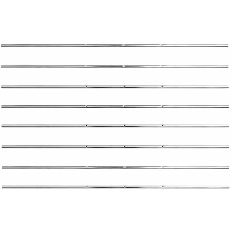 

Varillas para futbolín 15,9 mm - Plateado - Vidaxl