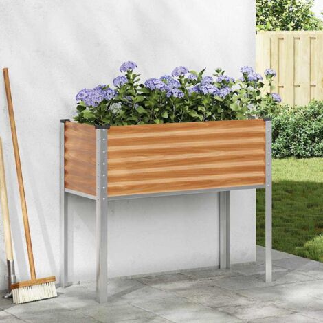 vidaXL Vaso da giardino Marrone Chiaro 100 x 45 x 90 cm