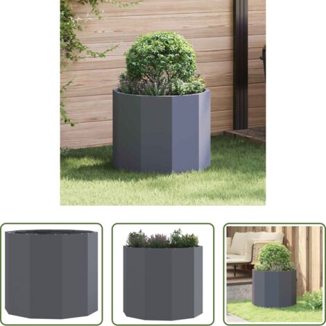 Prosperplast - Vaso ORIENT 1L - 12,8x12,8x11,2cm in colore grigio pietra