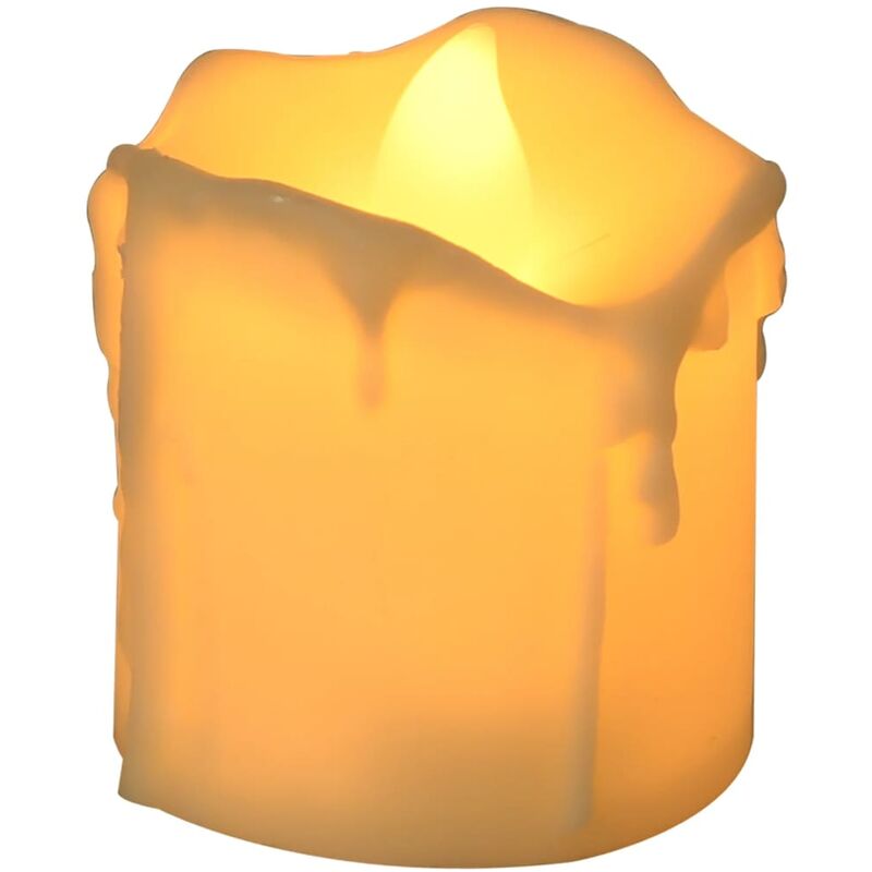

vidaXL Velas eléctricas sin llama LED 12 uds blanco cálido - Blanco