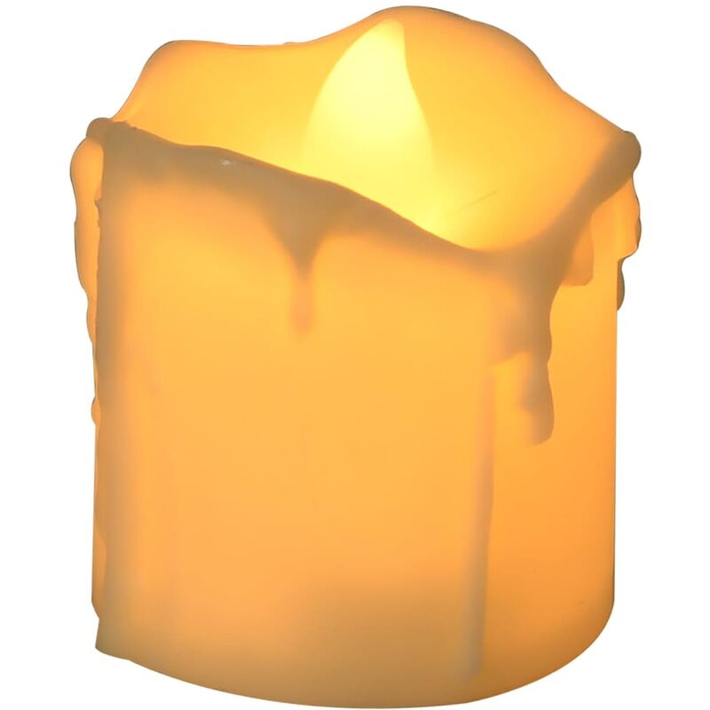 

vidaXL Velas eléctricas sin llama LED 24 uds blanco cálido - Blanco