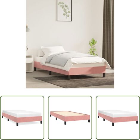 vidaXL Velluto Rosa -  Giroletto Rosa 100x200 cm in Velluto