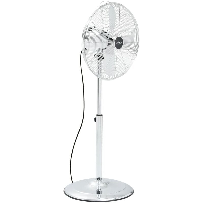 

Ventilador de pie 3 velocidades cromado 40 cm - Plateado - Vidaxl