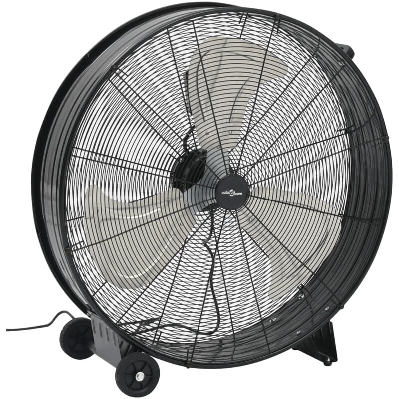 

Ventilador de tambor industrial negro 77 cm 180 W - Negro - Vidaxl