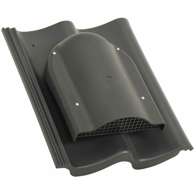 

Ventilador de tejado plano gris antracita - Vidaxl
