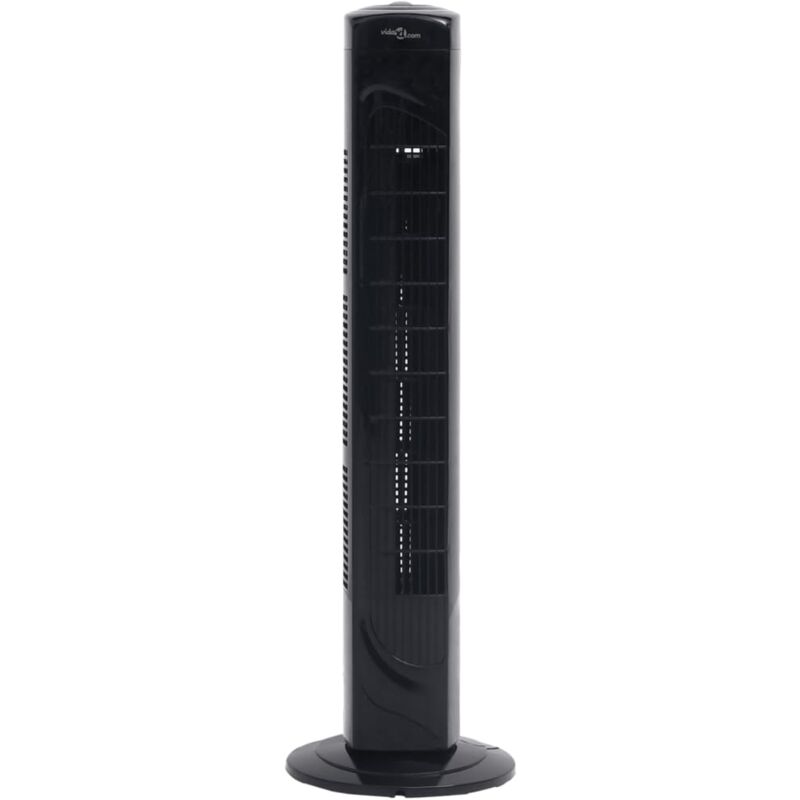 

Ventilador de torre con temporizador Φ24x80 cm negro - Negro - Vidaxl