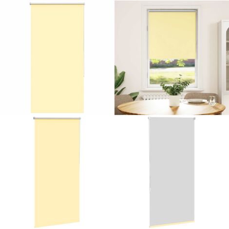 vidaXL Verdunkelungsrollo Gelb 65x175 cm Stoffbreite 60,7 cm Polyester