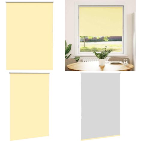 vidaXL Verdunkelungsrollo Gelb 95x150 cm Stoffbreite 90,7 cm Polyester