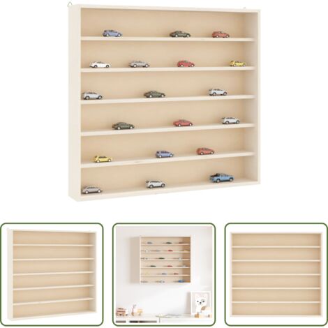 vidaXL Vetrina per pensile -  Teca da Collezione in Legno con 6 Ripiani 60x8,5x55 cm