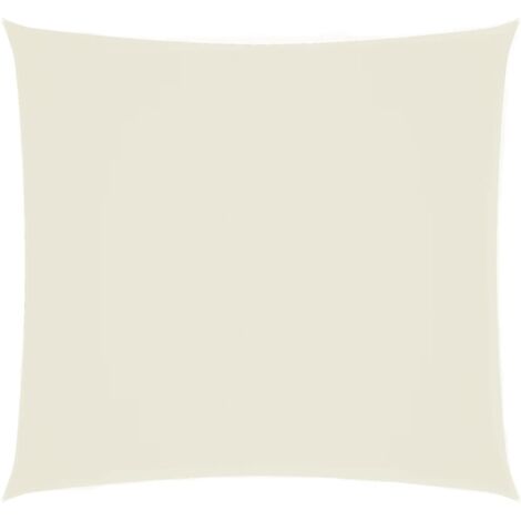 vidaXL Voile de parasol tissu oxford carré 6x6 m crème