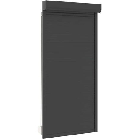 Vidaxl – Volet roulant manuel aluminium 100x210 cm anthracite – Résistance à l'abrasion et aux intempéries – Bonne isolation thermique et acoustique
