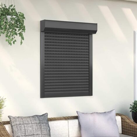 Vidaxl – Volet roulant manuel aluminium 80x100 cm anthracite – Résistance à l'abrasion – Isolation thermique et acoustique – Facile à nettoyer