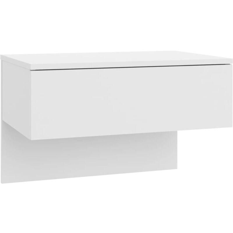 Vidaxl - Wall-mounted Bedside Cabinet White White